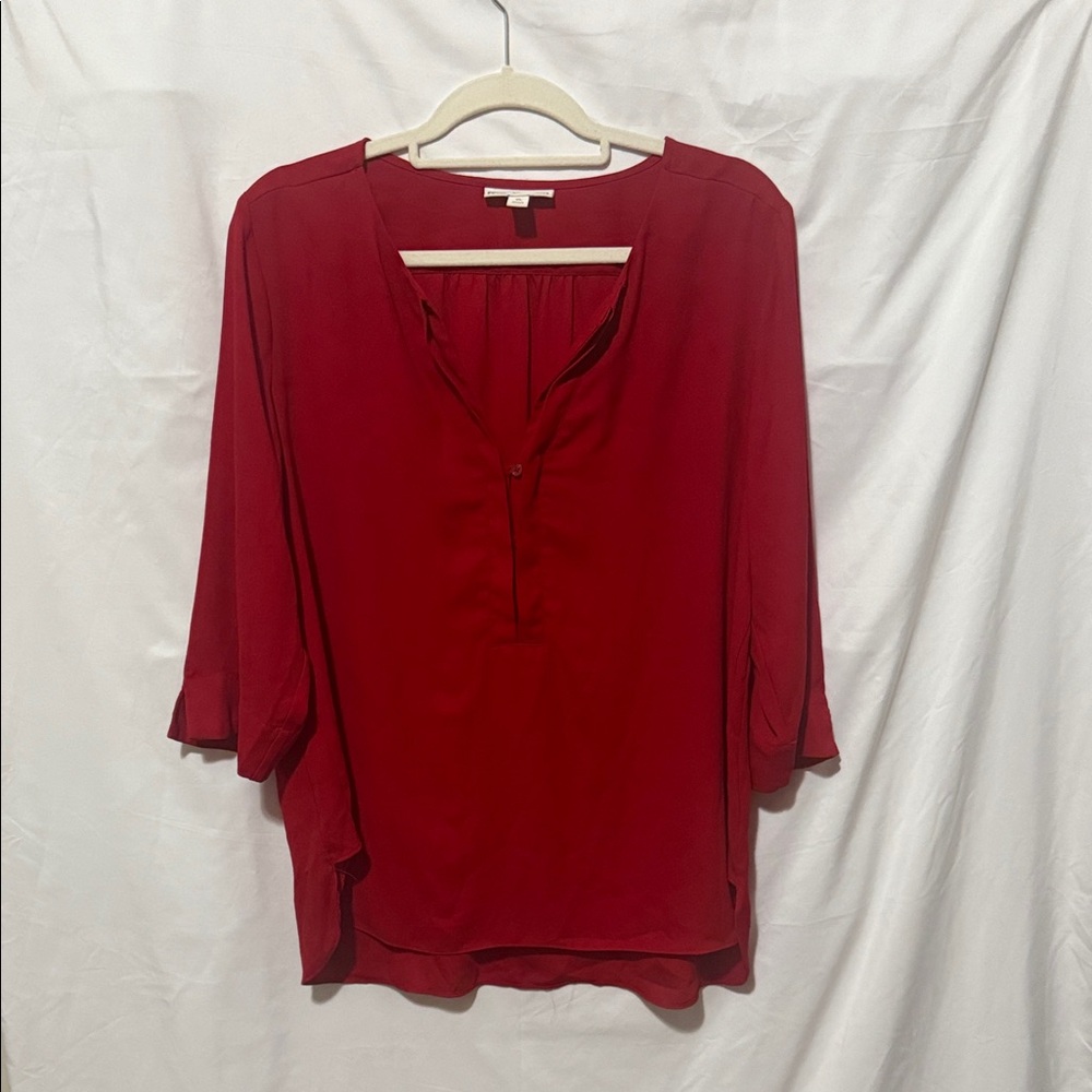 Dana Buchman Chic Scarlet Blouse Whimsical